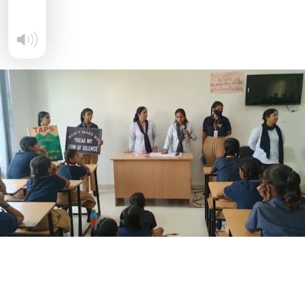 Students presenting to their class